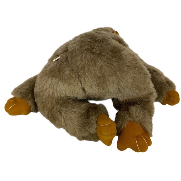 Vintage Party Plush Baby Gorilla Stuffed Animal Flocked Face Felt Hands Feet - Picture 6 of 8